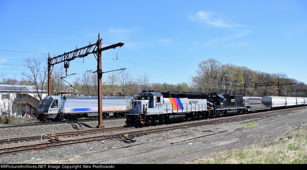 Freight and passenger meet